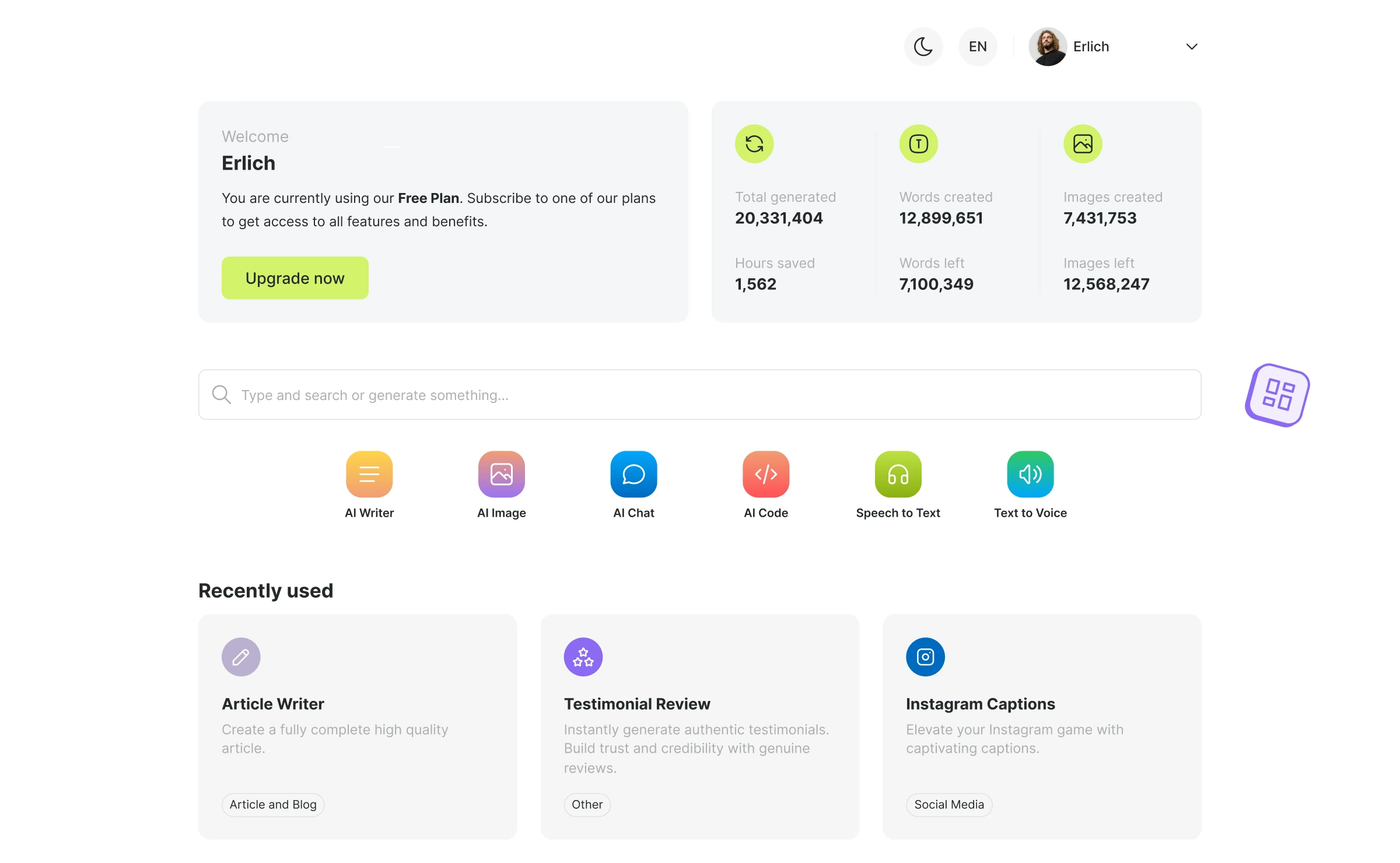 Application preview